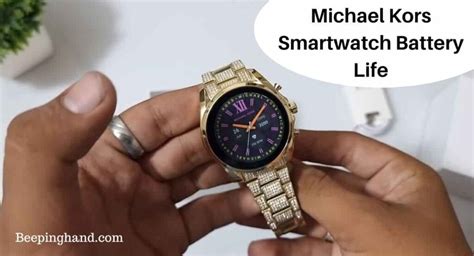 michael kors smartwatch battery life|michael kors smartwatch einrichten.